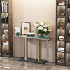 Scratch-proof High Gloss Marble Top Console Accent Table