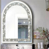 NEW Artistic Arched Decorative Wall Mirrors Crush Diamond Embedded Vanity