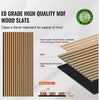 4PCS Premium 23.6 x 47.2 inch Light Oak Wood Slat Acoustic Panels for Modern Wall Decor