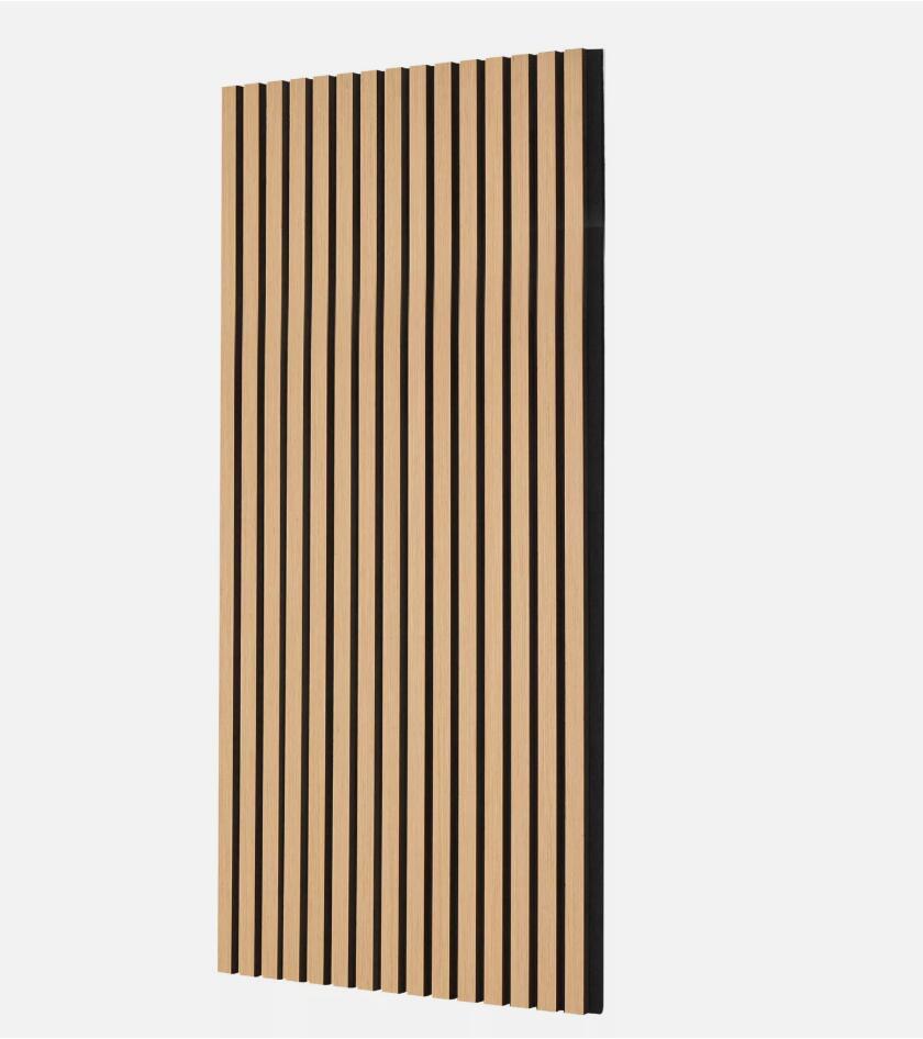 4PCS Premium 23.6 x 47.2 inch Light Oak Wood Slat Acoustic Panels for Modern Wall Decor