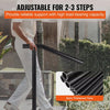 Premium 2-3 Steps Outdoor Step Handrail Stair Railing Porch Single Post Handrail AU