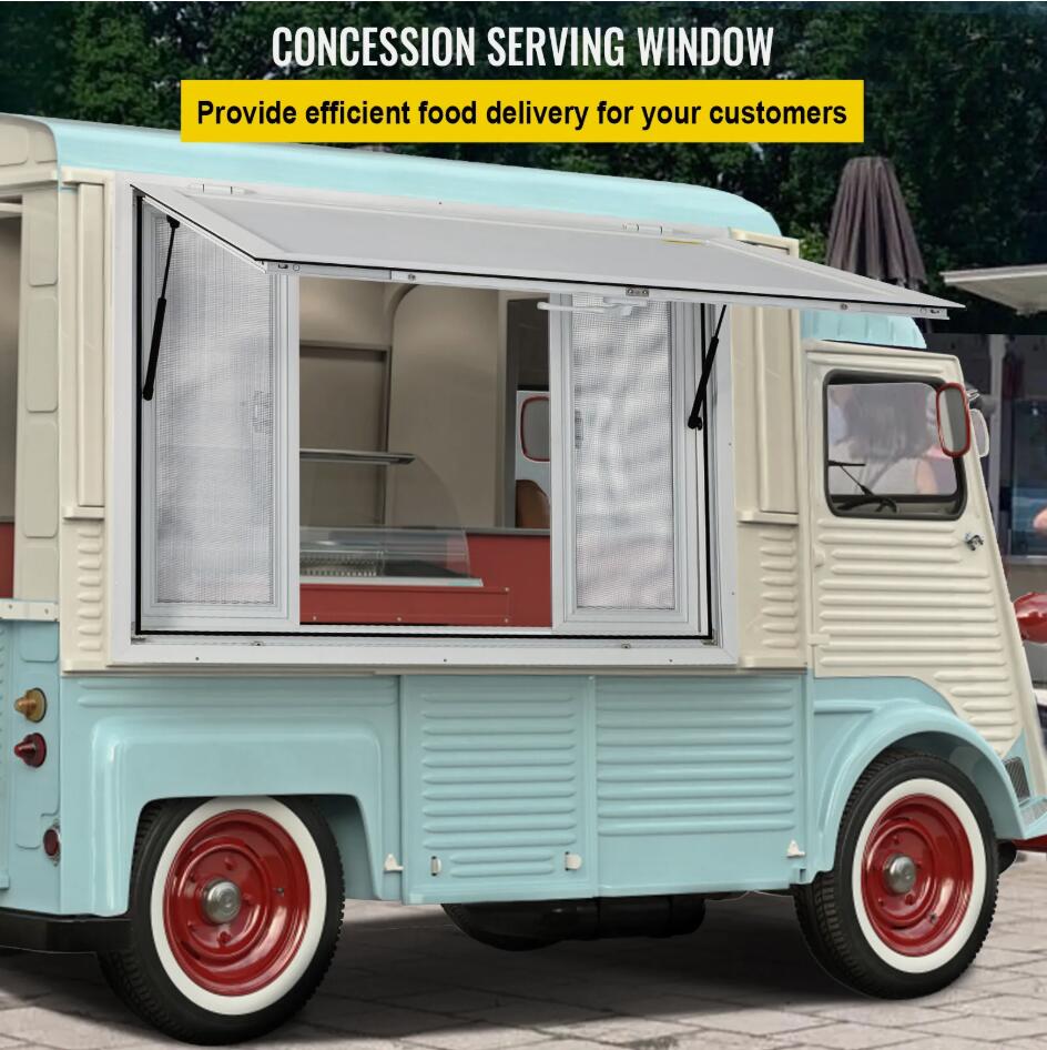 Premium 121.9x91.4 cm Concession Stand Serving Window Innovative Food Truck Service Awning