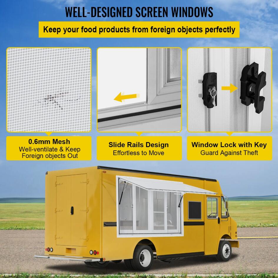 Premium 121.9x91.4 cm Concession Stand Serving Window Innovative Food Truck Service Awning