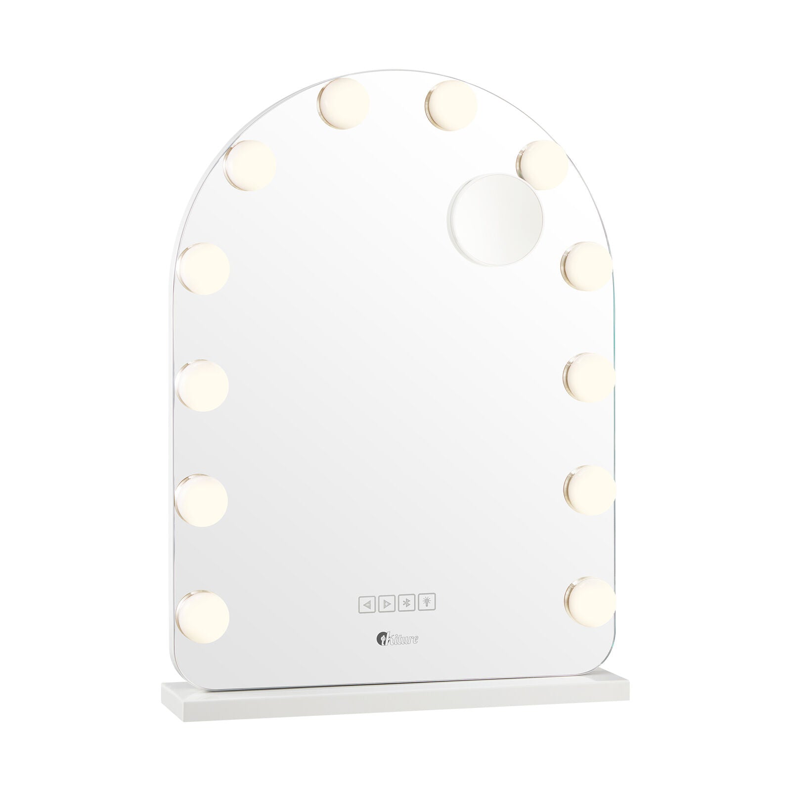 61x43cm LED Arched Bluetooth Hollywood Vanity Makeup Mirror Wall Mirror