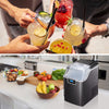 2.8L Portable Efficient Nugget Ice Maker Countertop with Self-Cleaning for Home Kitchen Office Bar