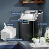 2.8L Portable Efficient Nugget Ice Maker Countertop with Self-Cleaning for Home Kitchen Office Bar