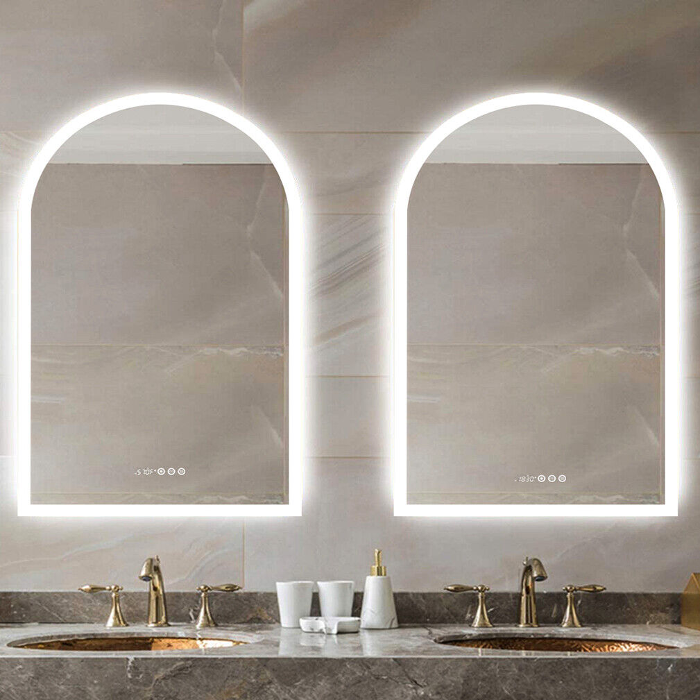 Arch-Shape LED Bathroom Mirror Backlit Frameless Lighted Mirror