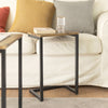 Set of 3 Side Tables Industrial Style Bedside Sofa Side End Table