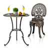 3pcs Chair Table Set Outdoor Furniture Bistro
