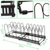 10 Tier Kitchen Pot Pan Storage Rack Organizer Cookware Shelves Holder