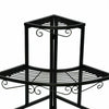 3 Tier Metal Corner Plant Stand Flower Shelf 360° Display Rack Patio Garden Home