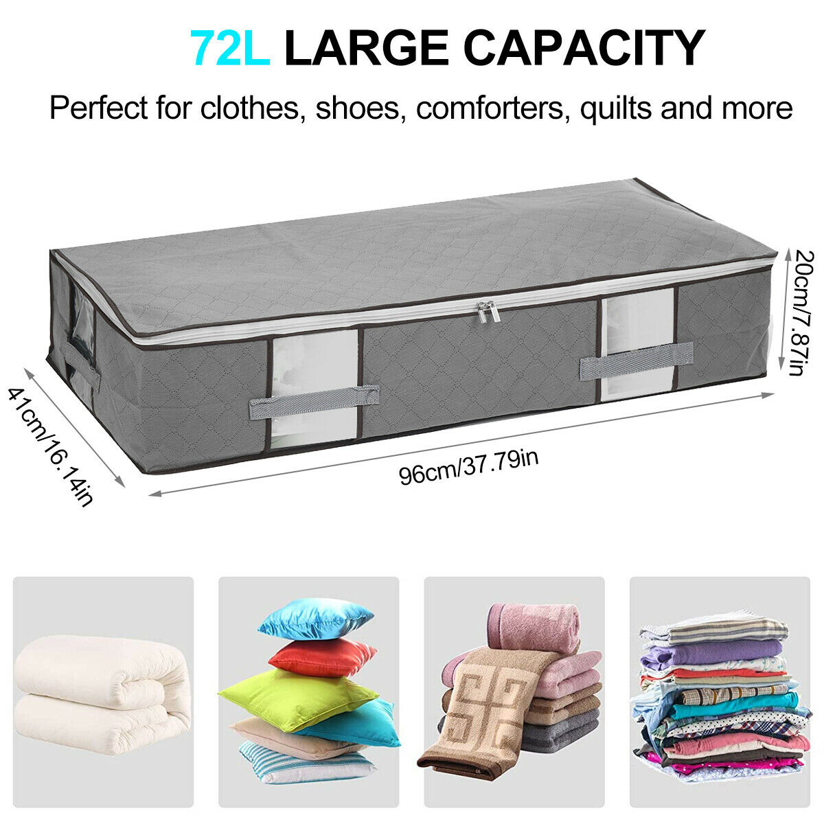 4Pcs Clothes Blanket Quilt Storage Bag