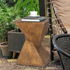 Concrete Stump End Table Patio Coffee Table Accent Table