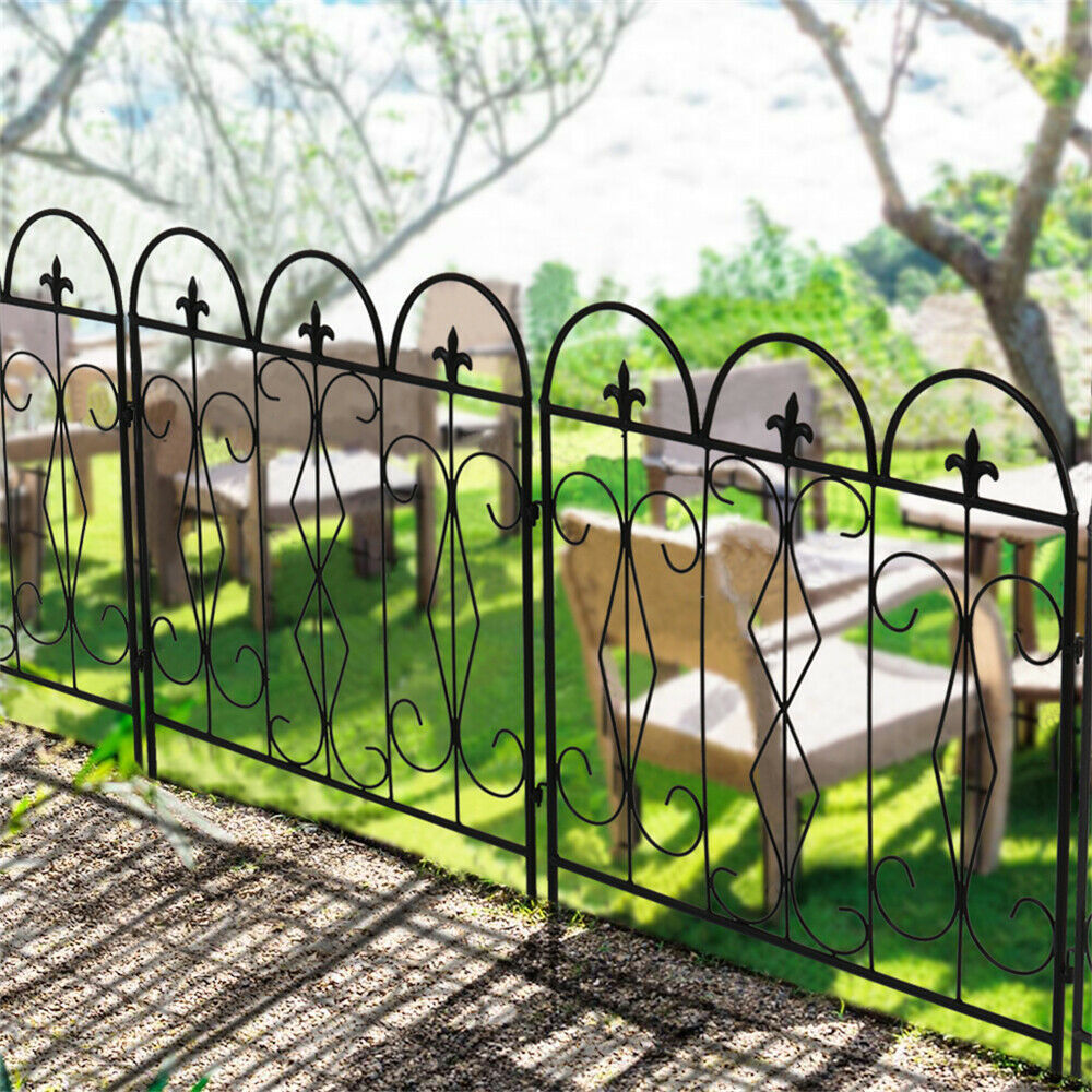 5PCS Metal Garden Fence Interlocking